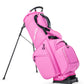 Bold pink Player Preferred Golf Bag with multiple pockets and a sturdy stand, designed for golfers who want to stand out.