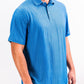 Player Preferred™ Polo in Cosmic Swirl design, featuring a vibrant pattern with swirls of blue, purple, and black.