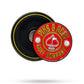 Red Pop Out Medallion Ball Marker for golf, featuring a sleek design and easy-to-use functionality.
