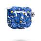 Blue Zippo mallet putter cover with cartoon animal and flame patterns, featuring zippered pocket and brand logo.