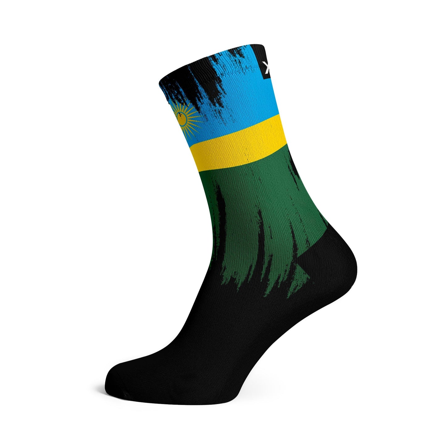 Rwanda Splash Flag Socks