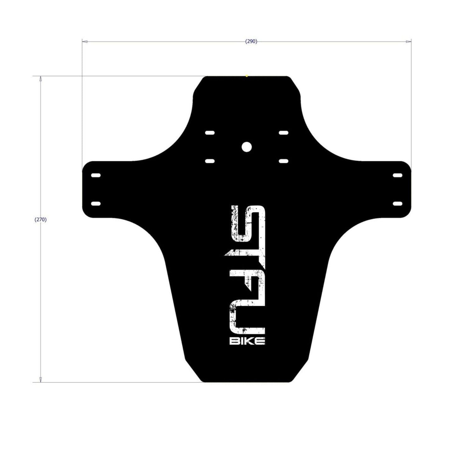STFU Garde-boue de vélo avec logo STFU noir/blanc