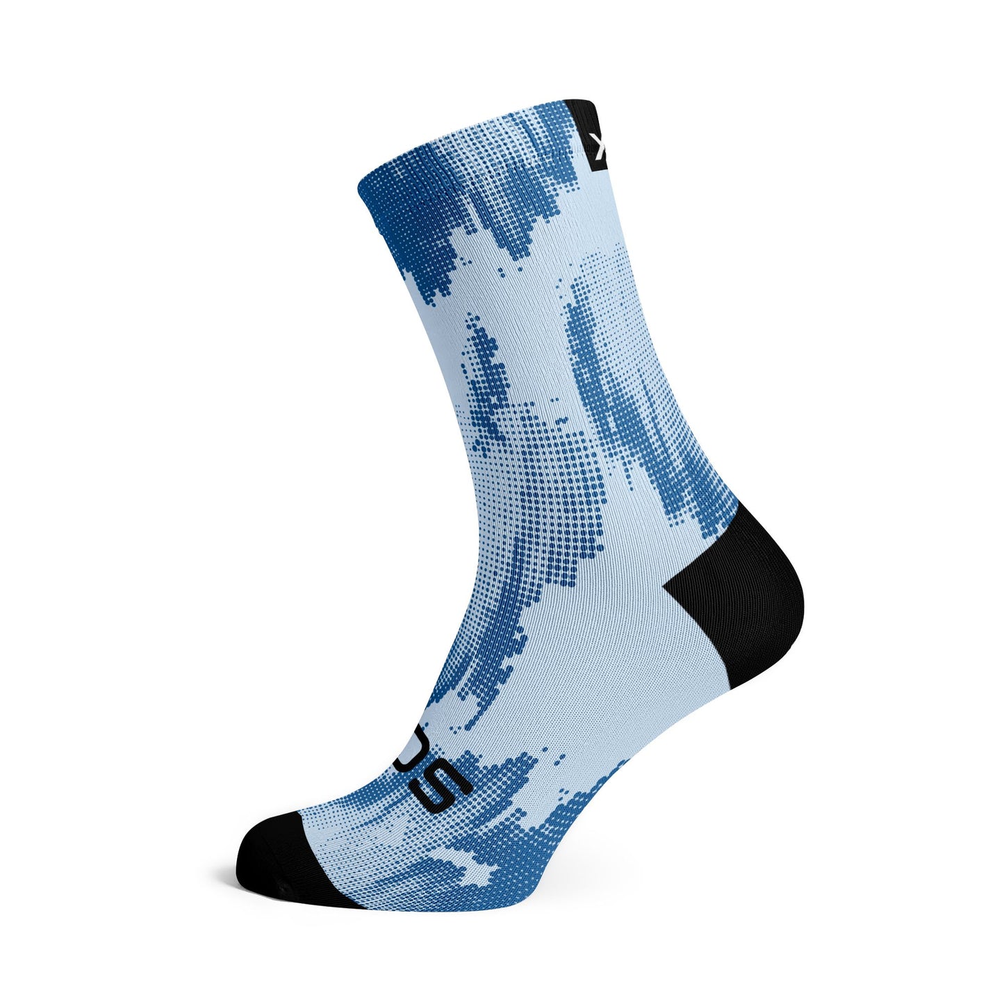 SOX FOOTWEAR CHAUSSETTES MI-MOLLET - BLANC-GRAVIER