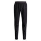 Black athletic pants on a light gray background