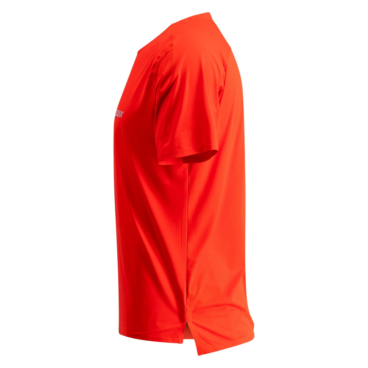 Orange athletic shirt on a white background