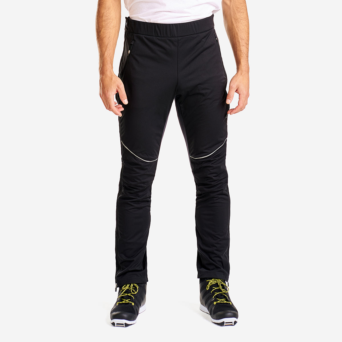 Solo - Pantalon coquille souple à glissières pour hommes