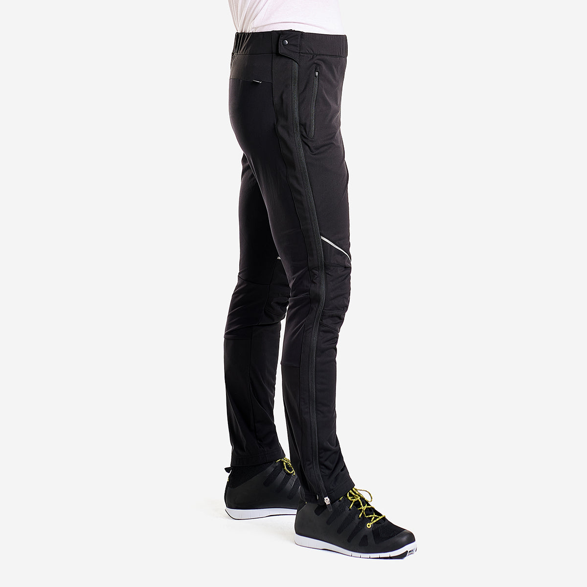 Solo - Pantalon coquille souple à glissières pour hommes