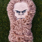 Sasquatch driver cover featuring a playful Sasquatch design on a green background, perfect for golf enthusiasts.