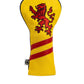 Scotland Driver Cover featuring a tartan design with a vintage car illustration, suitable for automotive enthusiasts.