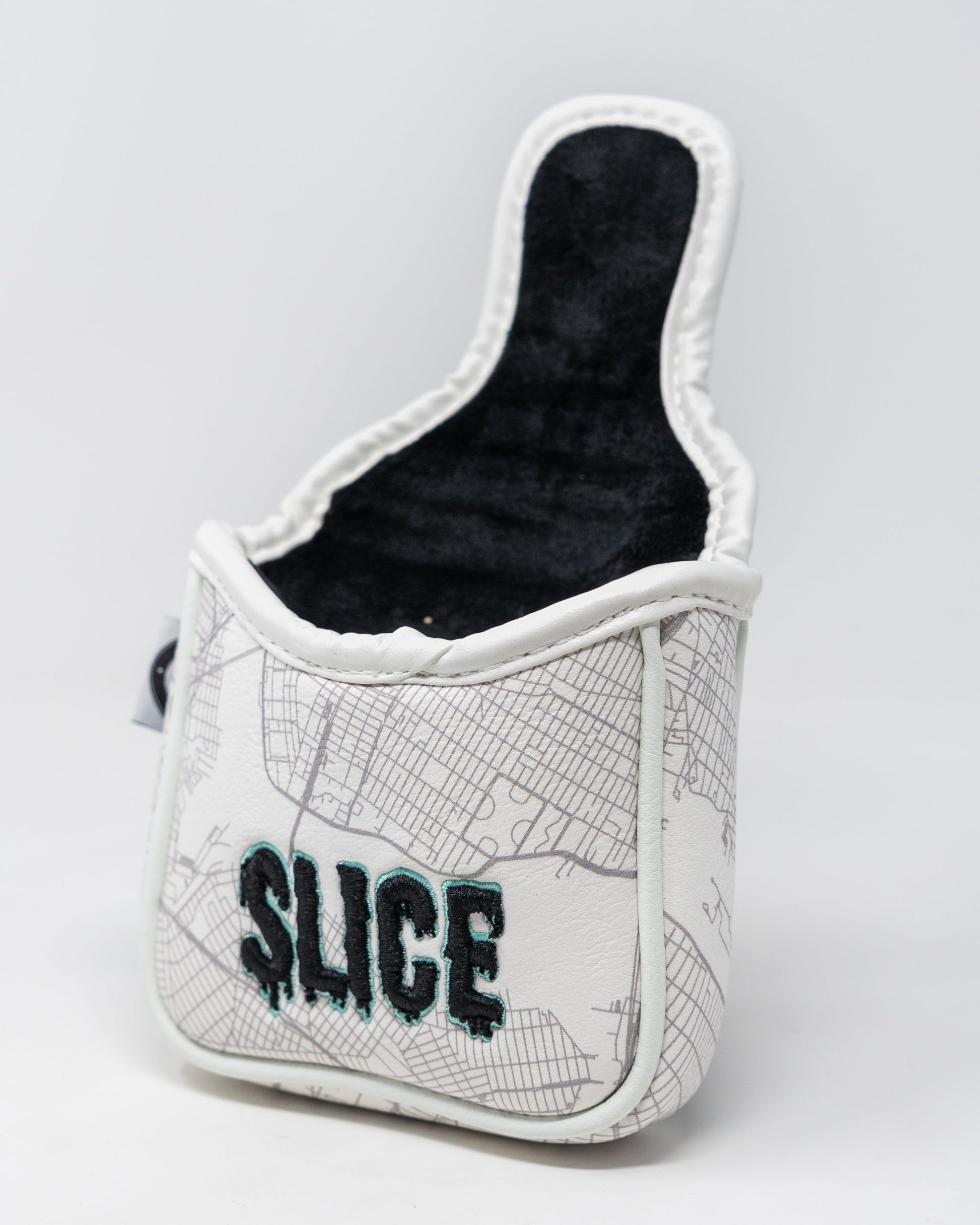 Shady Slice mallet cover featuring a vibrant design for golf club protection.