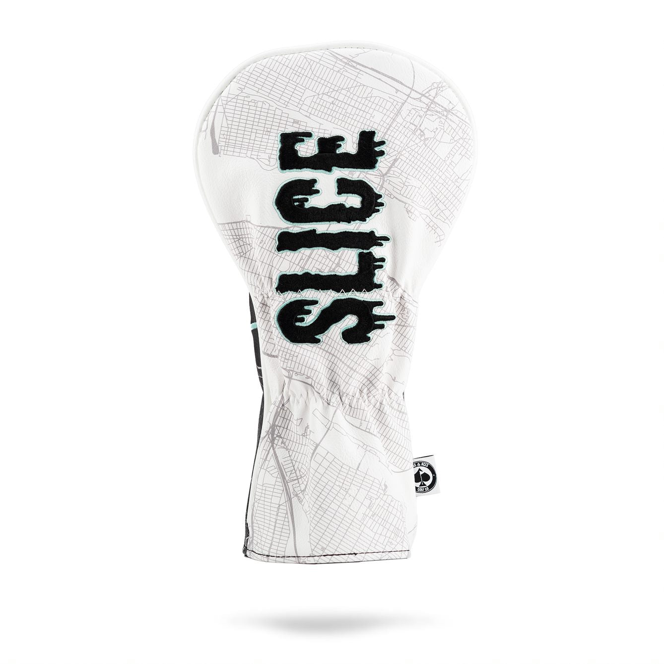 Shady Slice Driver Cover featuring a vibrant shark venom design with patriotic river cactus graphics.