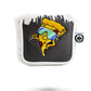 Shady Slice Mallet Cover featuring a vibrant tropical design and padded protection for golf mallets.