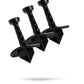 Black Shottee Golf Tee 3-pack displayed in packaging.