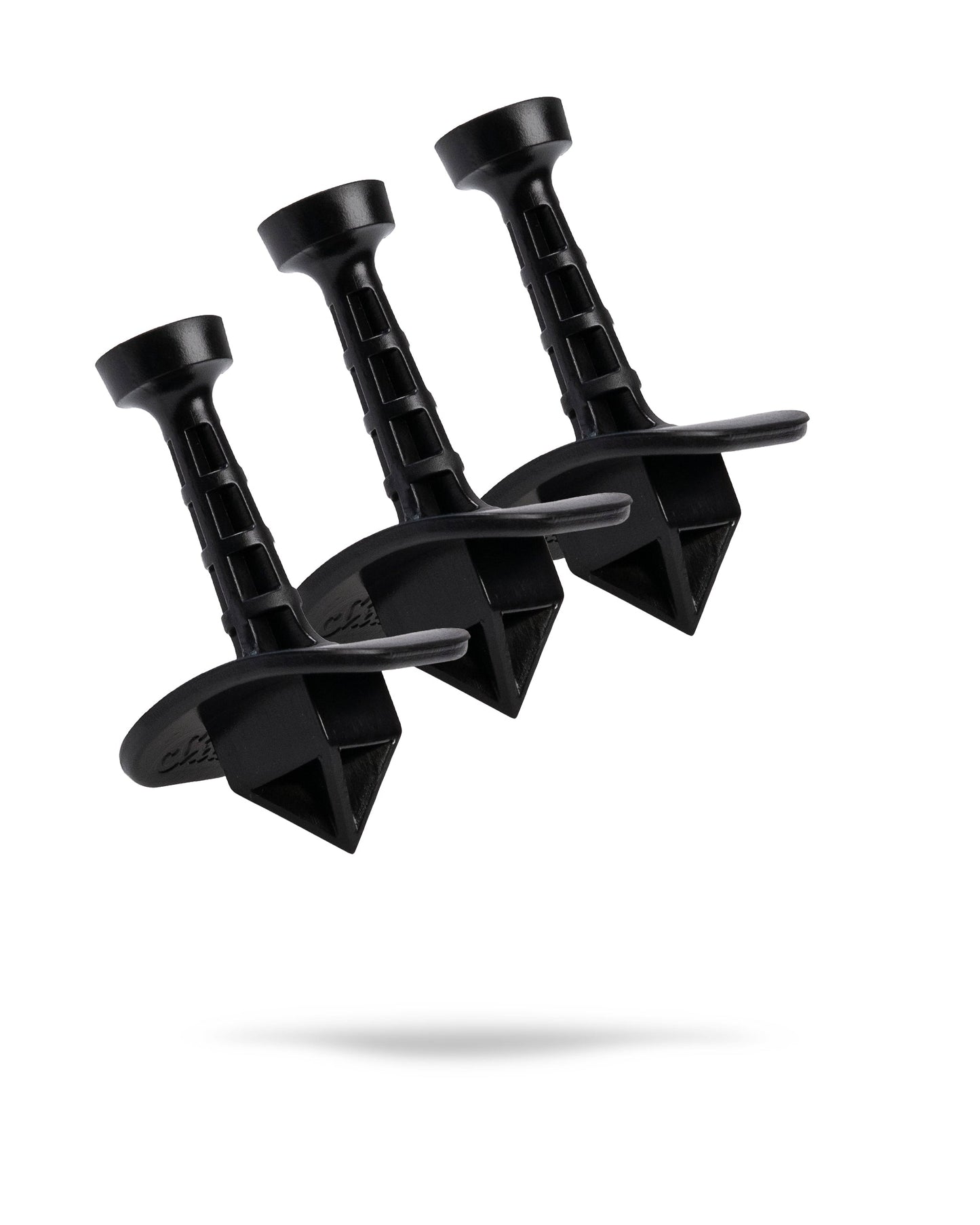 Black Shottee Golf Tee 3-pack displayed in packaging.