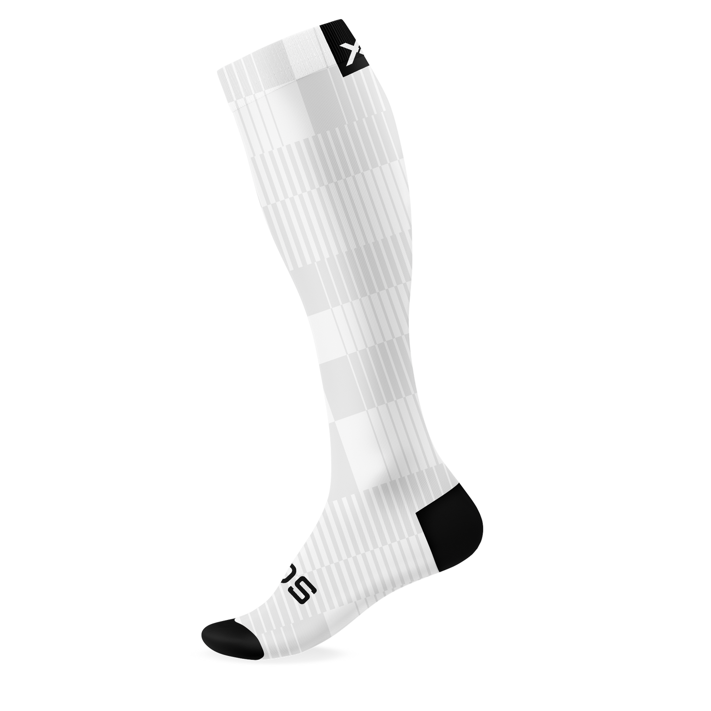 Slight White Knee High Socks