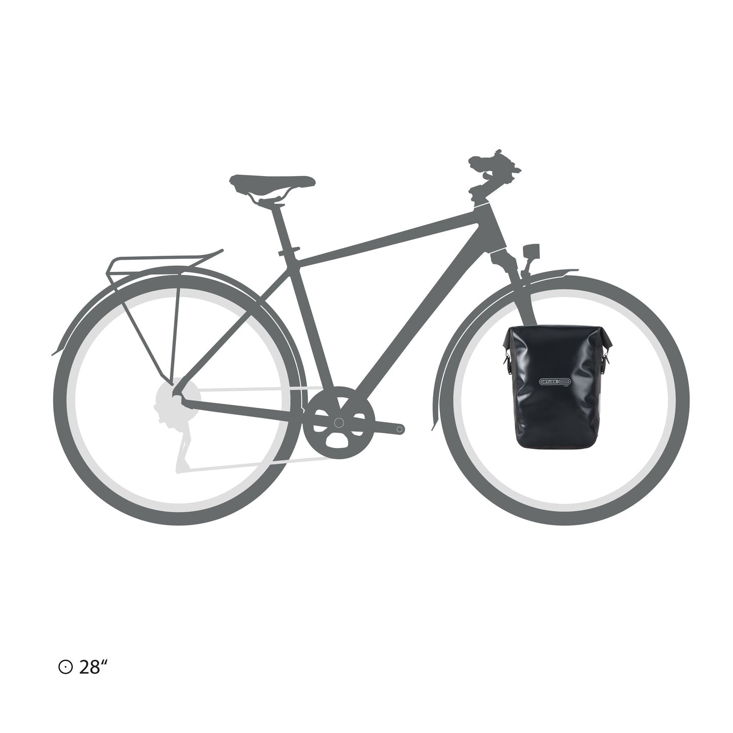 ORTLIEB PANNIER SPORT ROLLER CORE QL2.1 BLACK 14.5L