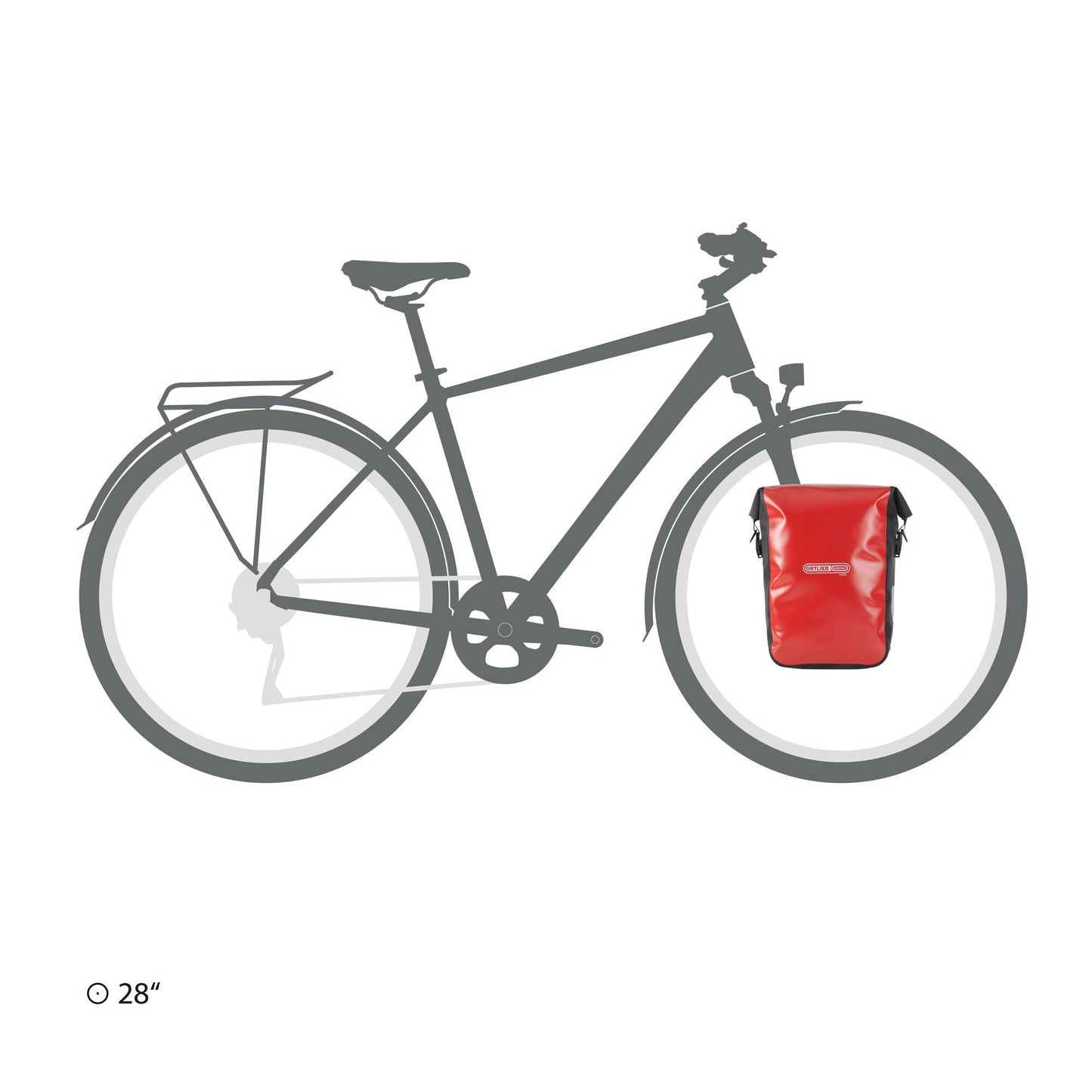 ORTLIEB PANNIER SPORT ROLLER CORE QL2.1 BLACK 14.5L