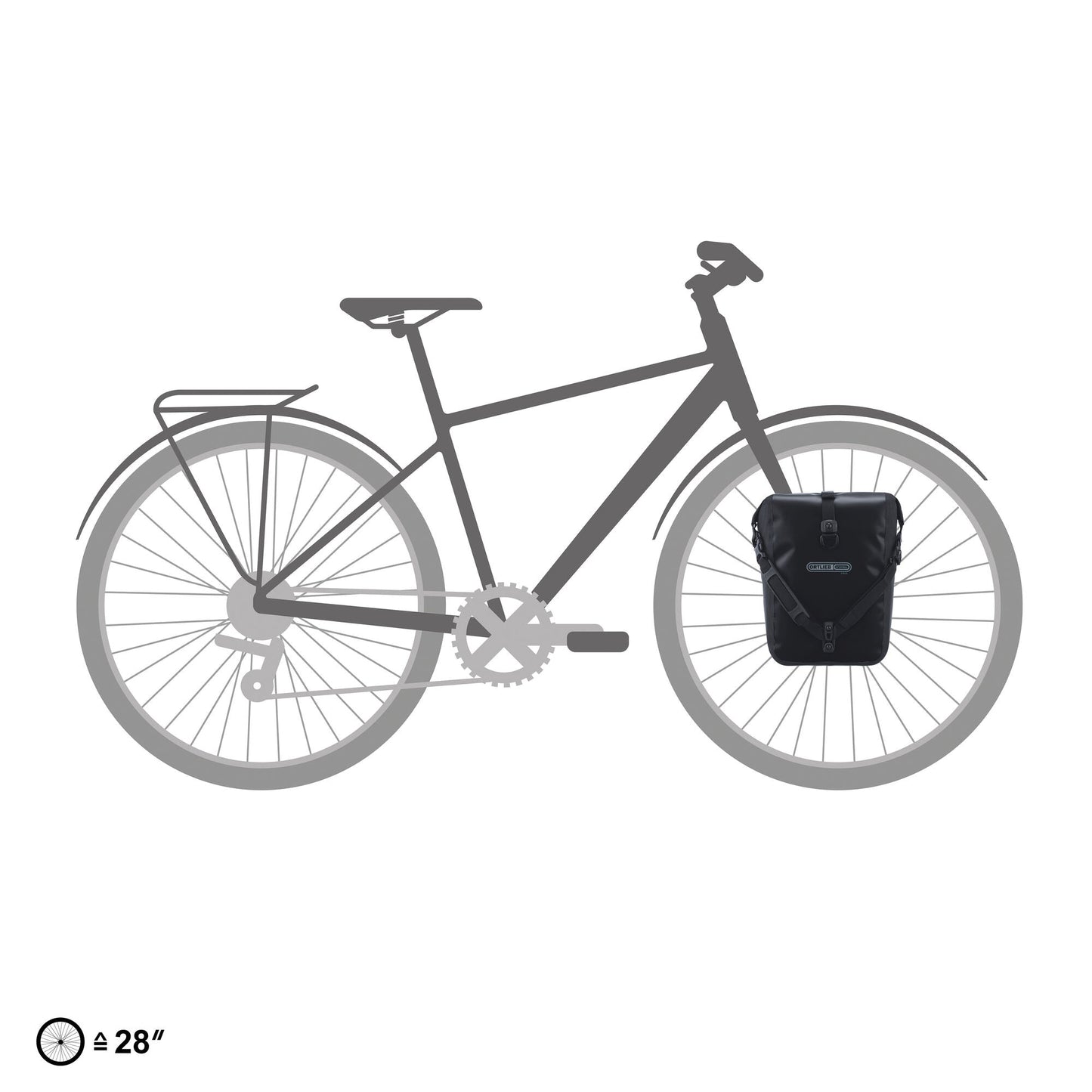 ORTLIEB PANNIER SPORT-ROLLER FREE QL3.1 BLACK 14.5L