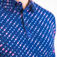 Men's Chromo Blue jacket with a sleek design, featuring a full zip and high collar.