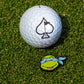 TMNT Leonardo ball marker featuring the iconic turtle design, perfect for golf enthusiasts and Teenage Mutant Ninja Turtles fans.