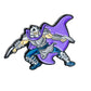 TMNT Shredder ball marker featuring a detailed design of the classic villain from Teenage Mutant Ninja Turtles.