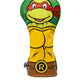 TMNT Raphael driver cover featuring a vibrant red and green design, showcasing Raphael’s iconic mask and shell.