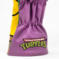 TMNT Donatello driver cover featuring a vibrant purple design with Donatello's face and signature bo staff.