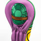 TMNT Donatello driver cover featuring a vibrant design of the character's face and purple bandana.