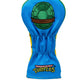 TMNT Leonardo driver cover featuring a vibrant design of the character's blue mask and katana, ideal for golf enthusiasts and Teenage Mutant Ninja Turtles fans.