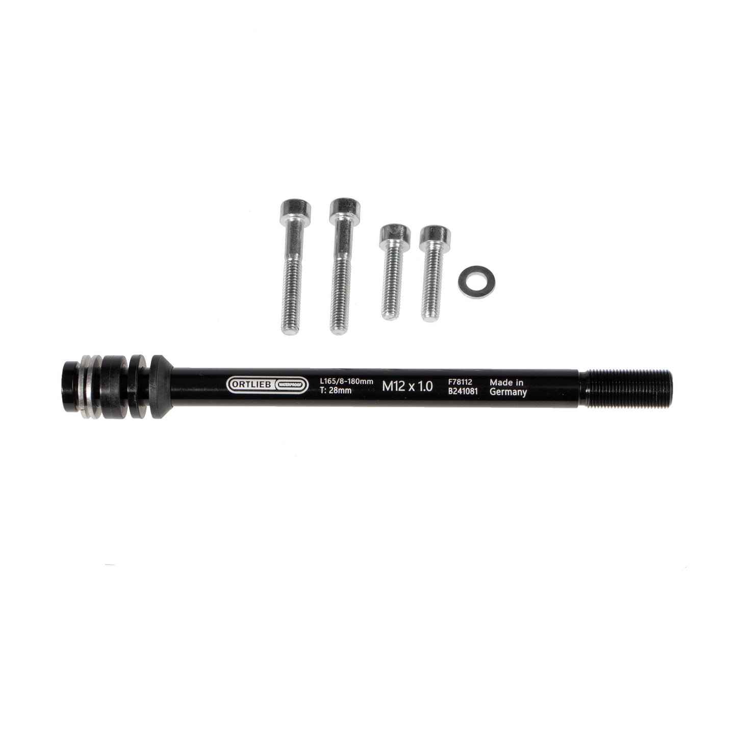 ORTLIEB THRU AXLE M6-CONNECTOR BLACK 1.5MM
