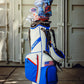 Top Gun Ice Man themed golf headcover set on a golf bag with patriotic and aviation-inspired designs.