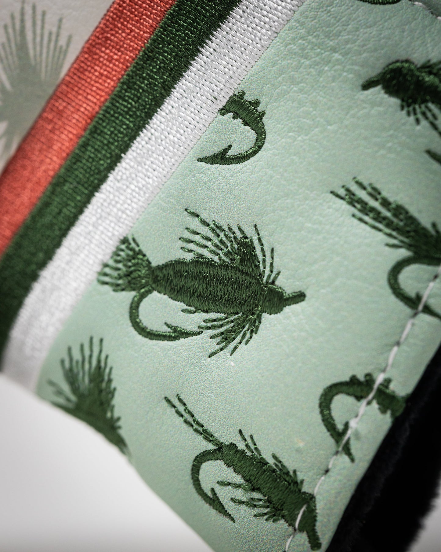 Trout mallet putter cover featuring vibrant colors and realistic trout design, designed to protect golf putters.