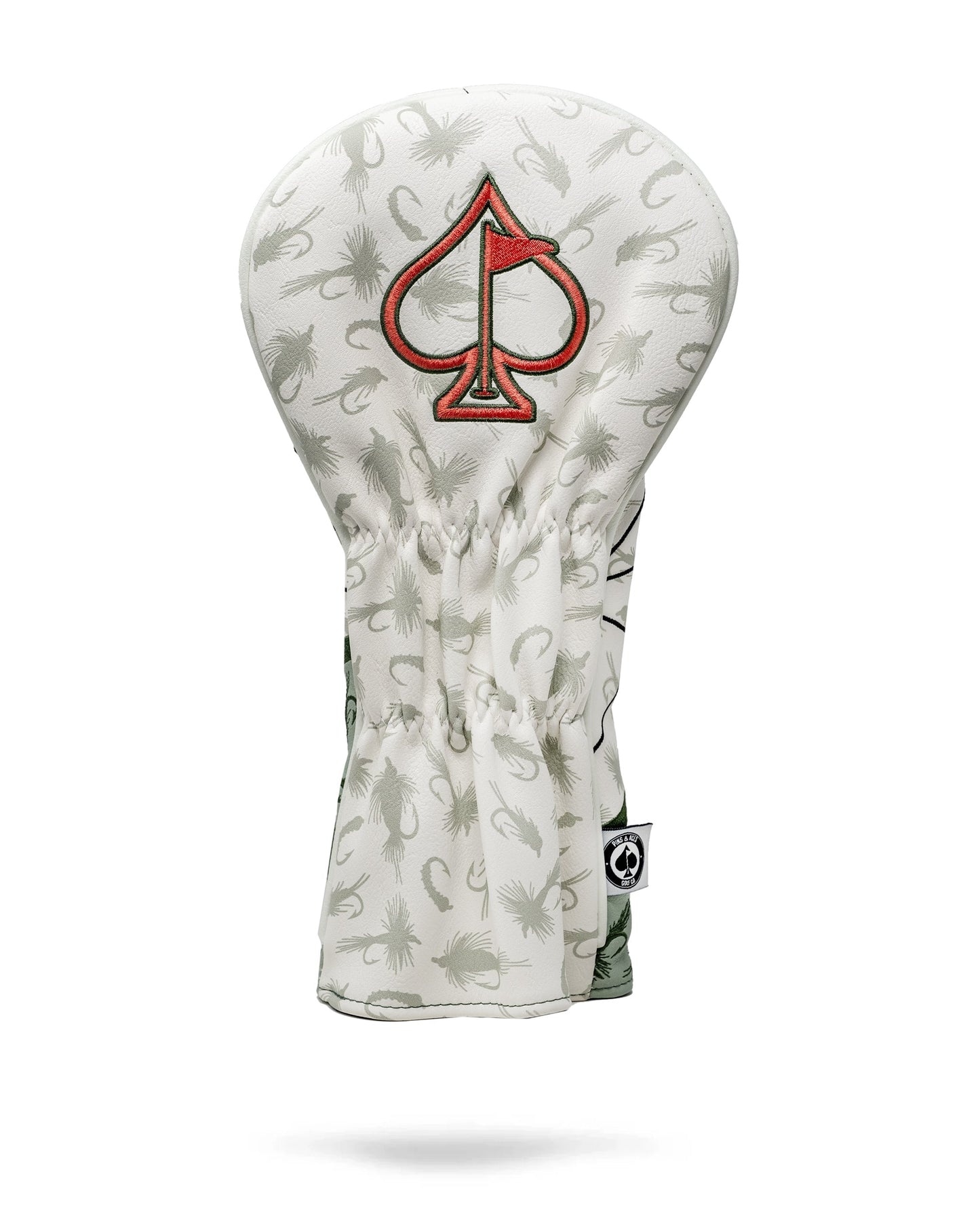 Trout driver head cover with a vibrant fish design, featuring detailed illustrations and bright colors, ideal for golf enthusiasts.