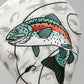 Trout driver cover featuring a realistic trout design, vibrant colors, and durable fabric for golf clubs.