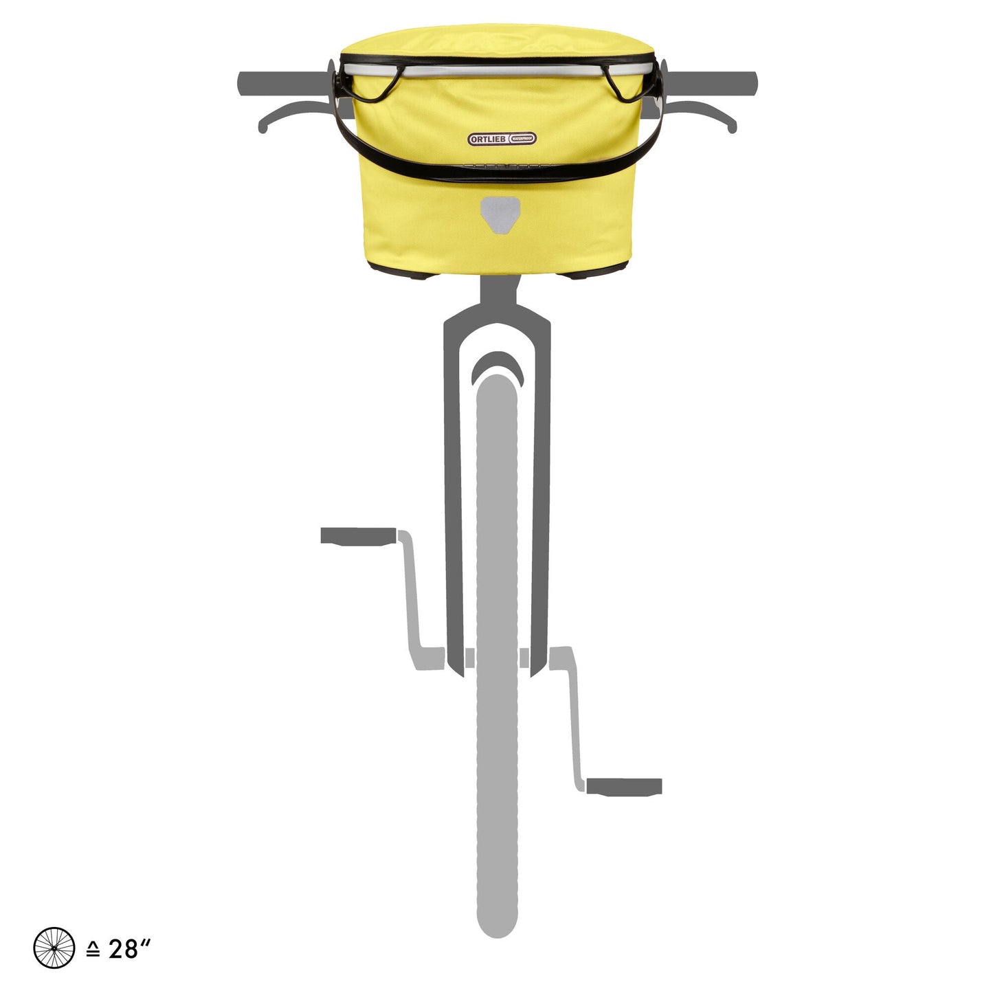 ORTLIEB HANDLEBAR BAG UP-TOWN L CITY LEMON SORBET 17.5L
