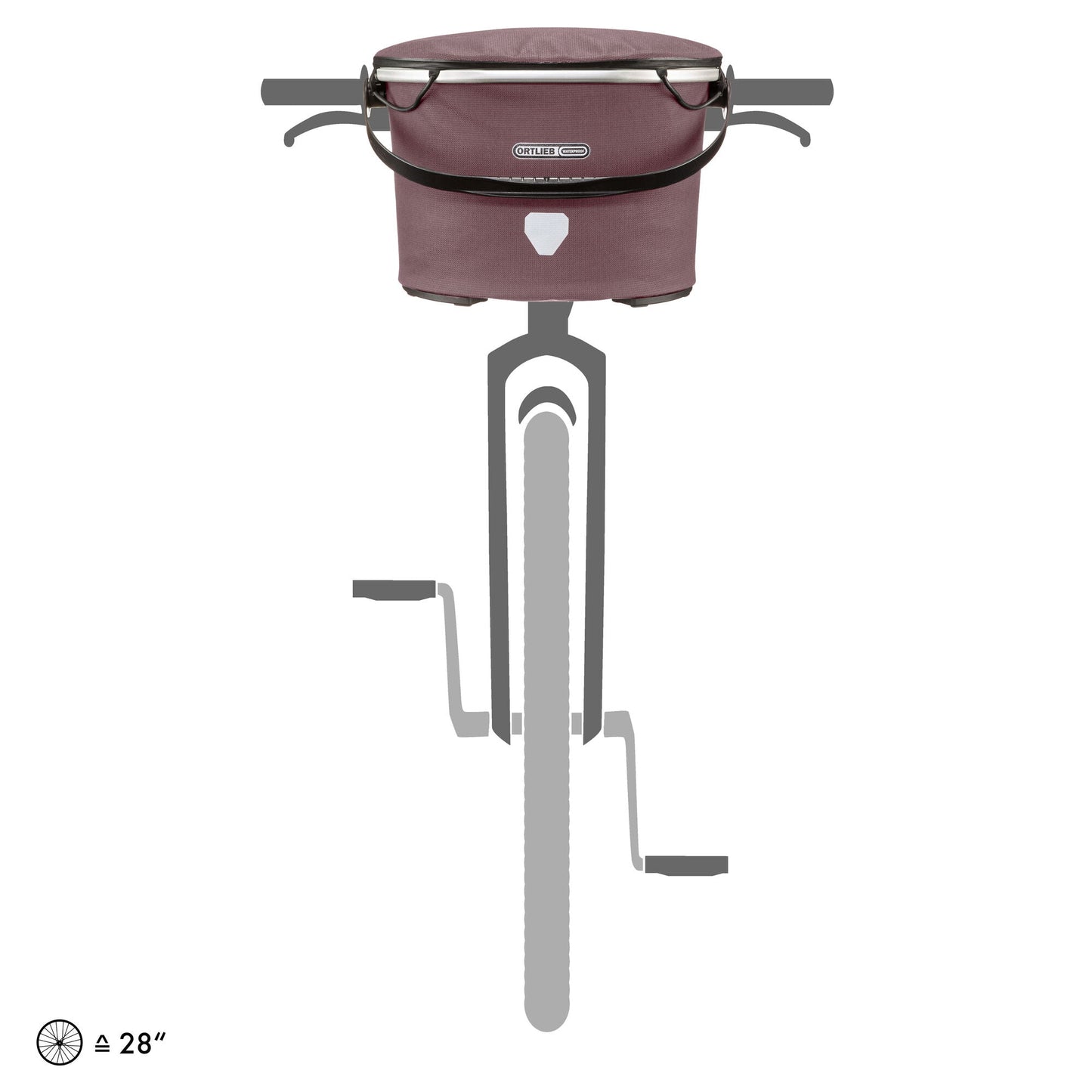 ORTLIEB HANDLEBAR BAG UP-TOWN L CITY LEMON SORBET 17.5L