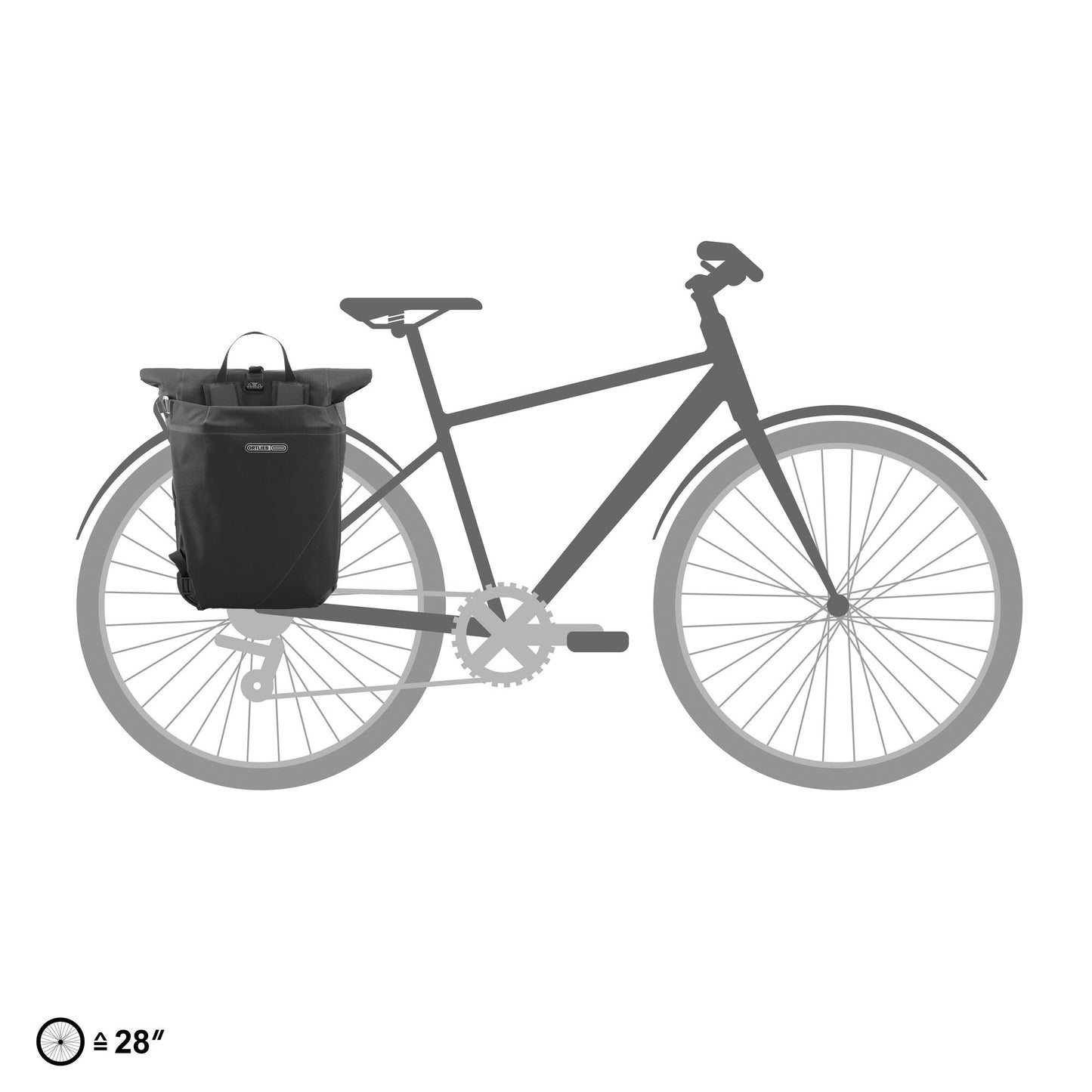 ORTLIEB PANNIER VARIO PLUS QL2.2 BLACK 26L