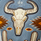 Western aesthetic driver cover featuring rustic cowboy motifs and leather-like texture, perfect for golf enthusiasts.