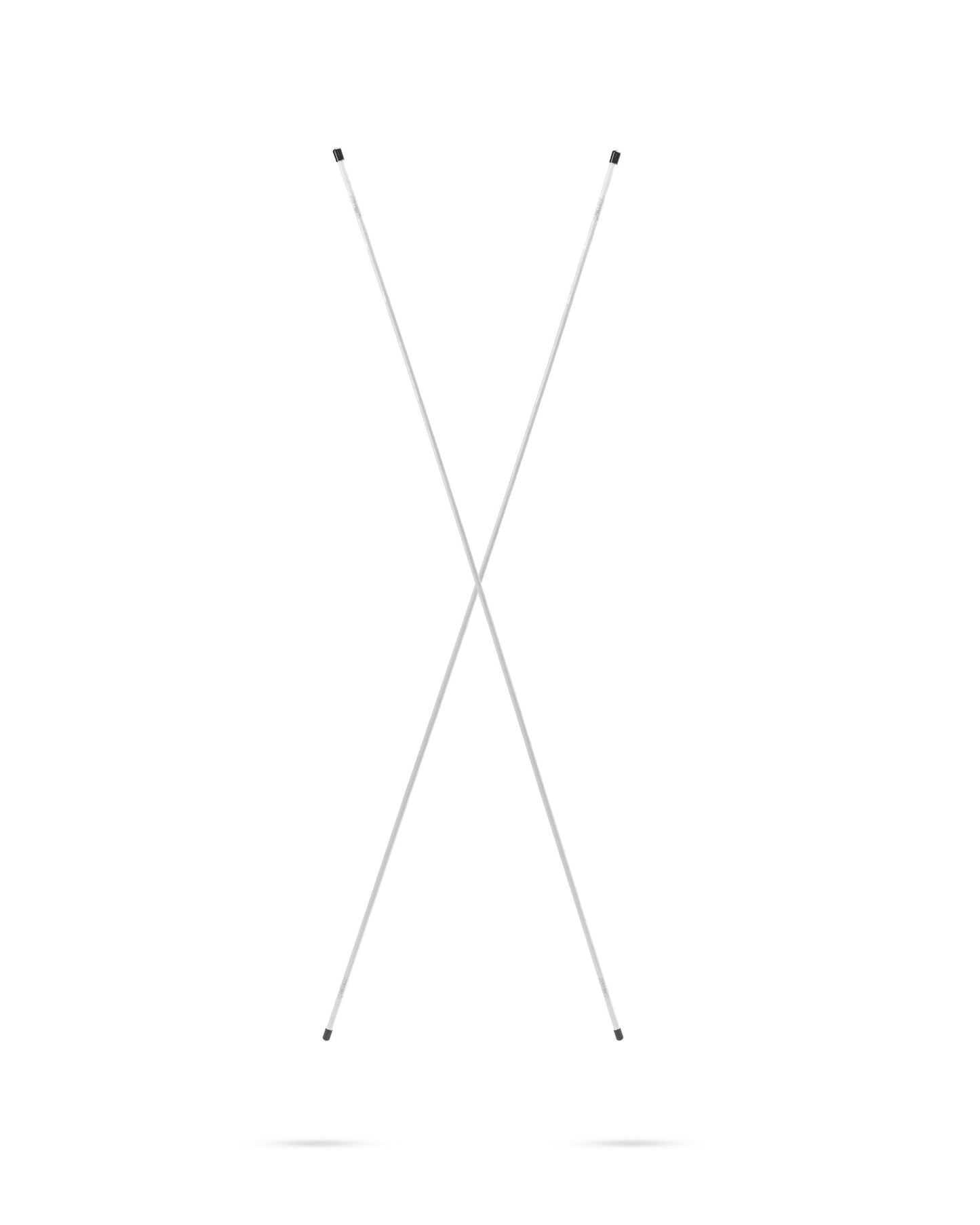 Set of 2 white pins alignment sticks for precise measurement and alignment in various projects.