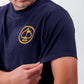 Yellowstone Logo Tee featuring a bold, rustic logo on a dark fabric background.