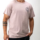 Yellowstone Train Station Tee featuring a vintage train graphic on a black background.