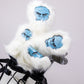 Yeti driver cover featuring a vibrant design with colorful accents and a soft, protective material.