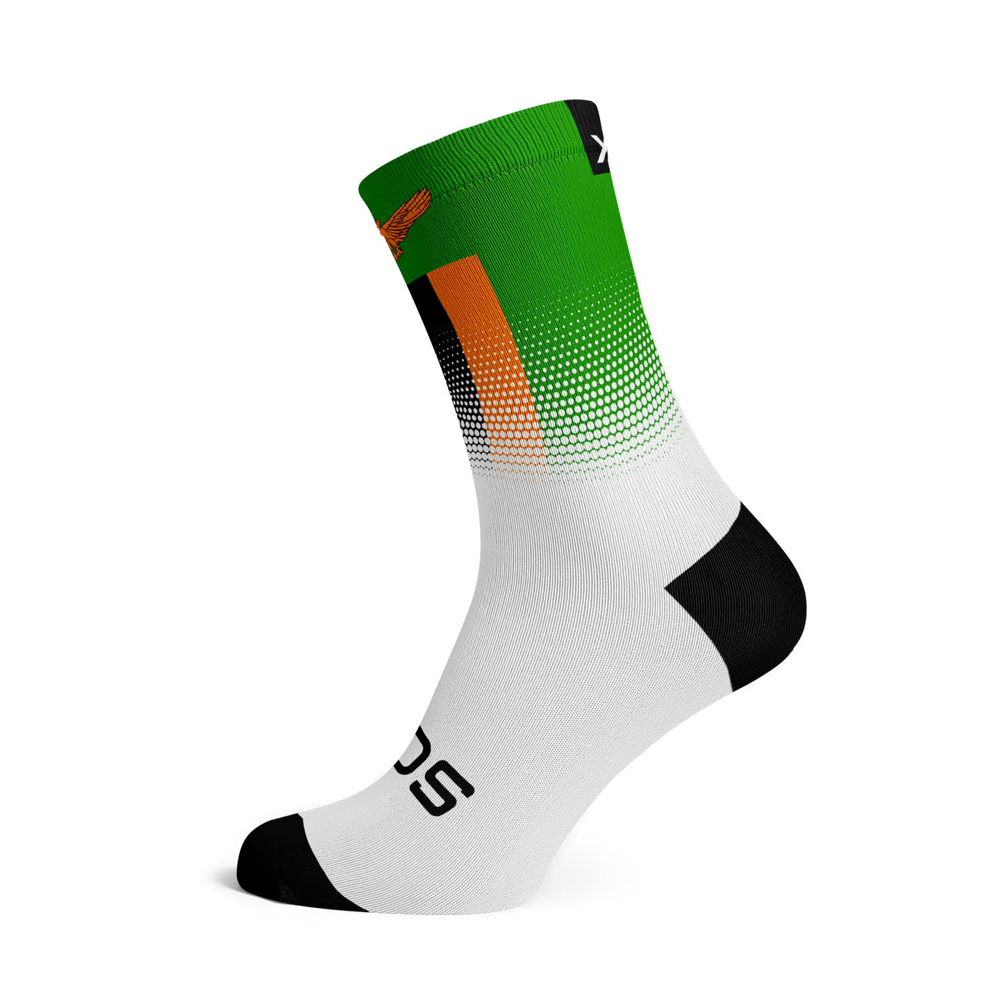 Zambia Flag Socks