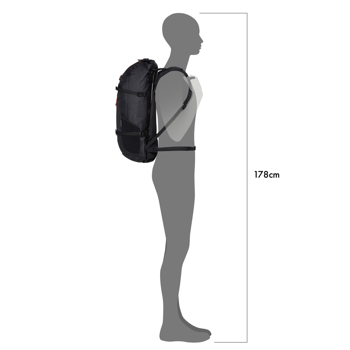 ORTLIEB BACKPACK ATRACK BP BLACK MATT 25L
