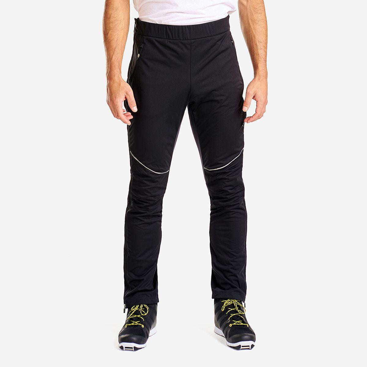 Solo - Pantalon coquille souple à glissières pour hommes