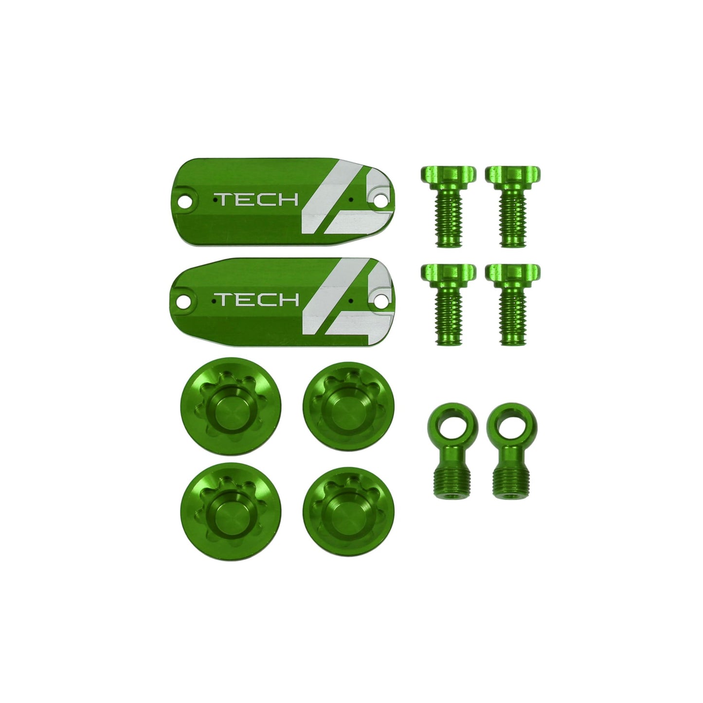 Hope Part Brake Tech 4 V4 Custom Kit Pair Green