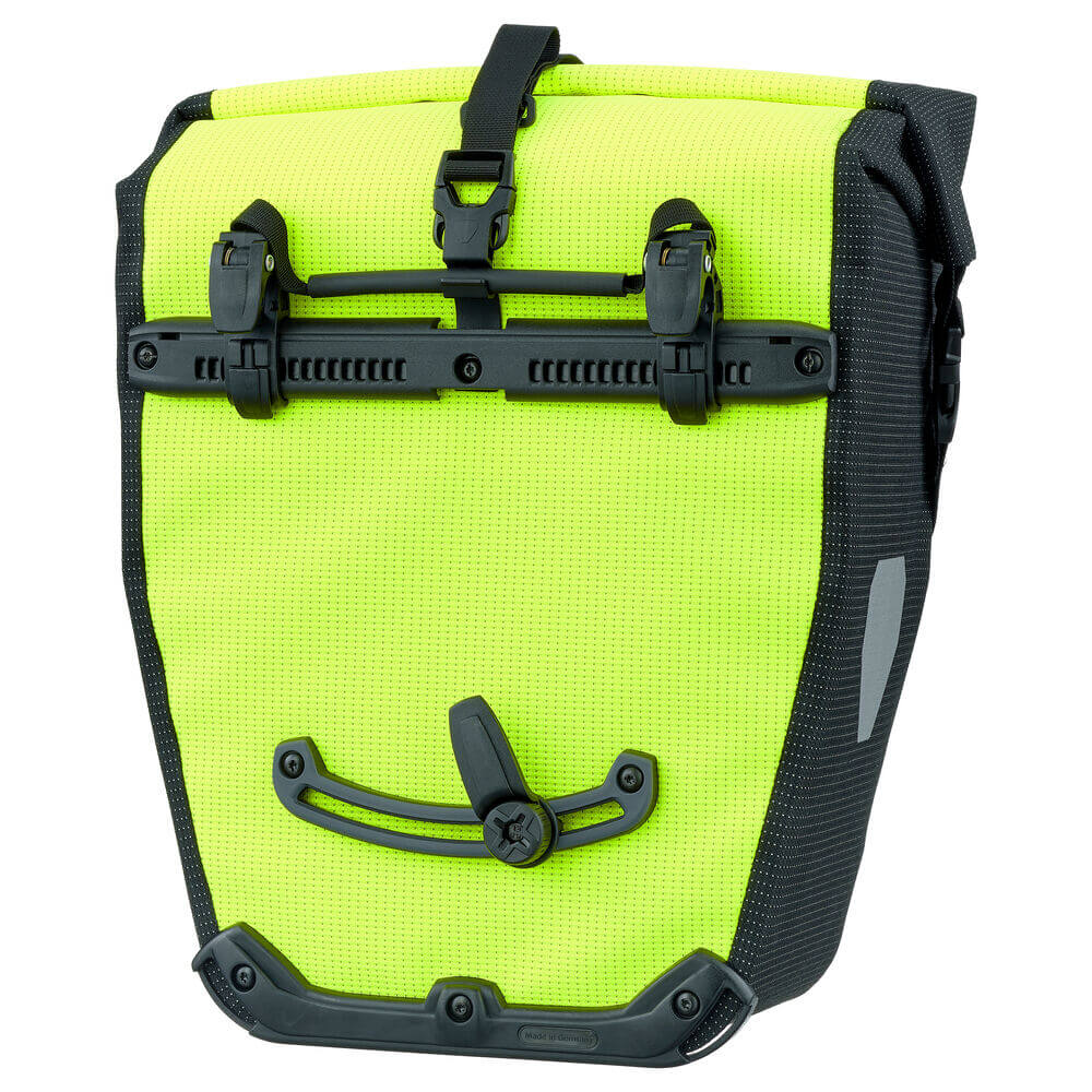 ORTLIEB PANNIER HIGH VISIBILITY BACK ROLLER PVC FREE QL2.1 YELLOW/BLACK REFLECTIVE 20L (SINGLE)