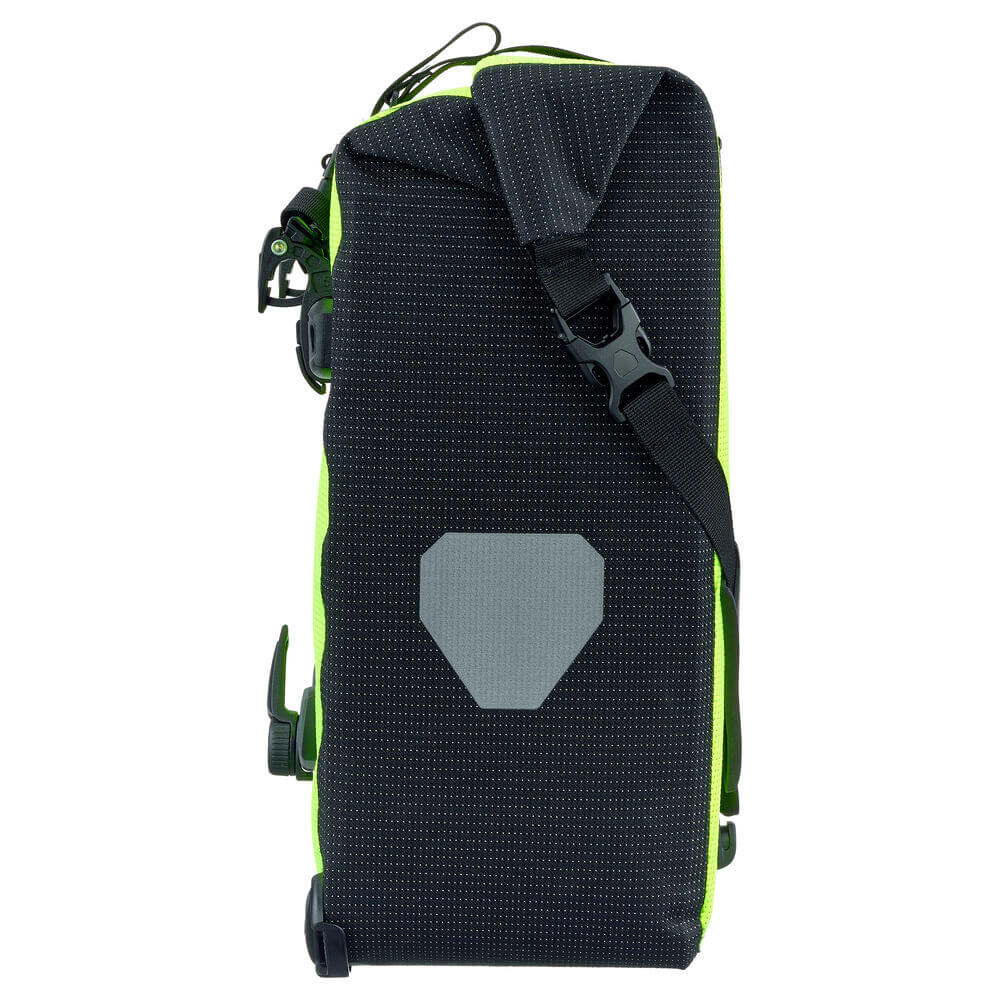 ORTLIEB PANNIER HIGH VISIBILITY BACK ROLLER PVC FREE QL2.1 YELLOW/BLACK REFLECTIVE 20L (SINGLE)