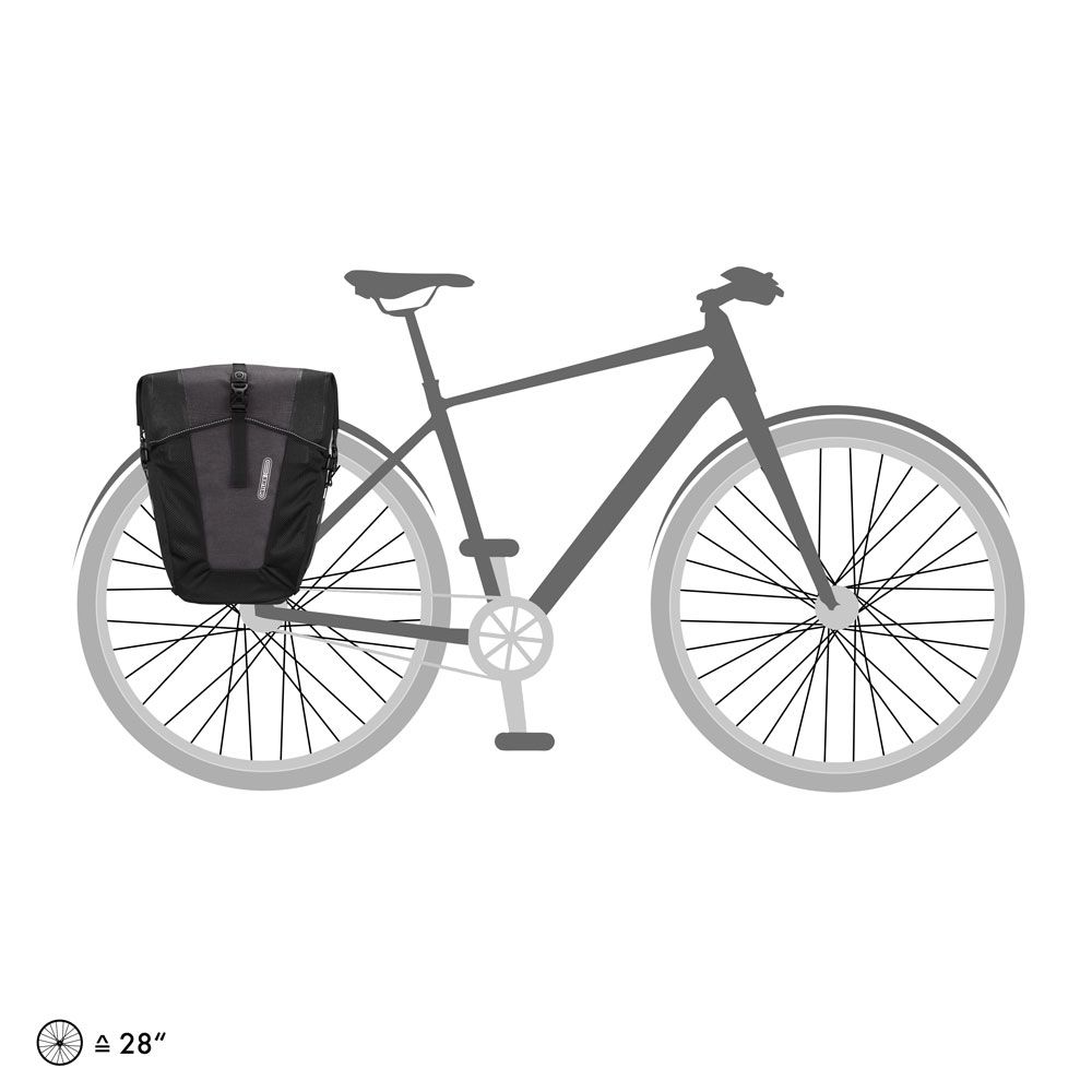 ORTLIEB PANNIER TOURING BACK ROLLER PRO PLUS QL2.1 GRANITE/BLACK 70L