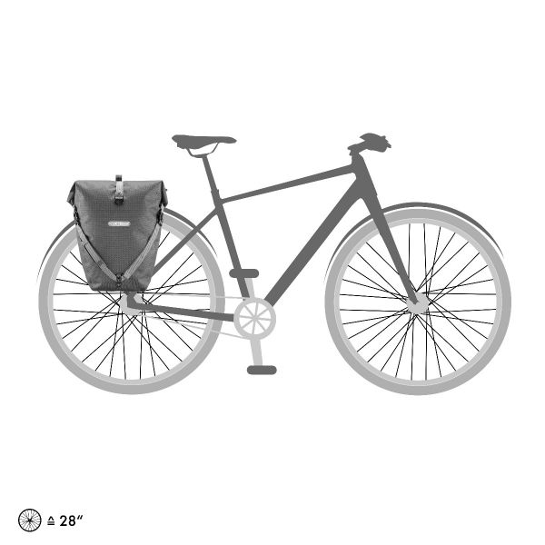 ORTLIEB PANNIER URBAN BACK ROLLER QL2.1 INK 20L (SINGLE)